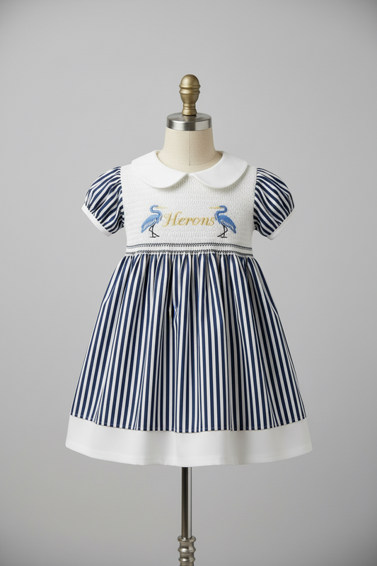 Herons smocked dress