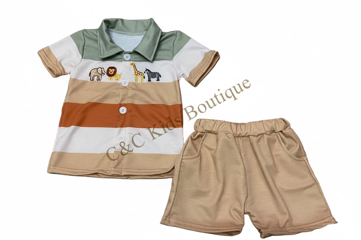 Boys Zoo Day Outfit